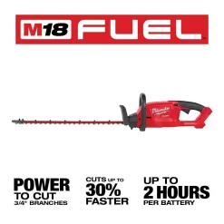 Milwaukee M18 FUEL 120 MPH 450 CFM 18V Lithium-Ion Brushless Cordless Handheld Blower & Hedge Trimmer w/two 5.0 Ah Batteries