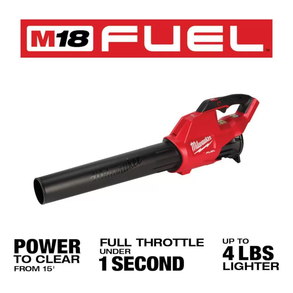 Milwaukee 2724-20-48-11-1868-2825-20PS M18 FUEL 120 MPH 450 CFM 18V Lithium-Ion Brushless Cordless Handheld Blower w/8.0 & 6.0 Ah Battery, Pole Saw