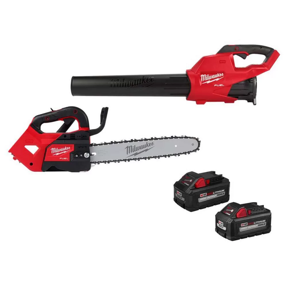 Milwaukee M18 FUEL 120 MPH 450 CFM 18V Lithium-Ion Brushless Cordless Handheld Blower w/8.0 & 6.0 Ah Battery