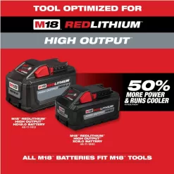 Milwaukee M18 FUEL 120 MPH 450 CFM 18V Lithium-Ion Brushless Cordless Handheld Blower w/8.0 and 6.0 Ah Battery, 8 in. Pruning Saw