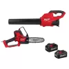 Milwaukee M18 FUEL 120 MPH 450 CFM 18V Lithium-Ion Brushless Cordless Handheld Blower w/8.0 and 6.0 Ah Battery, 8 in. Pruning Saw