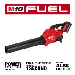 Milwaukee 2724-21HD-2727-21HD M18 FUEL 120 MPH 450 CFM 18V Lithium-Ion Brushless Cordless Handheld Blower w/M18 FUEL Chainsaw Combo Kit (2-Tool)