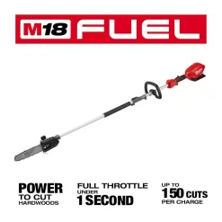 Milwaukee M18 FUEL 10 in. 18V Lithium-Ion Brushless Cordless Pole Saw with 16 in. Cordless Electric Chainsaw Kit