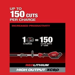 Milwaukee M18 FUEL 10 in. 18V Lithium-Ion Brushless Electric Cordless Pole Saw with QUIK-LOK and 6.0 Ah High Output Battery