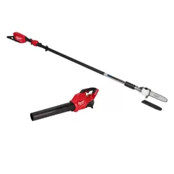 Milwaukee 3013-20-2724-20 M18 FUEL 10 in. 18V Lithium-Ion Brushless Electric Cordless Telescoping Pole Saw w/M18 FUEL Blower (2-Tool)