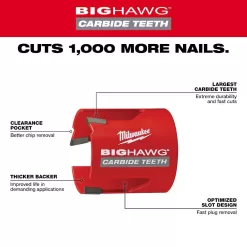 Milwaukee 49-56-9290-49-56-9290-49-56-9290 BIG HAWG Carbide Hole Saw Kit (30-Piece)