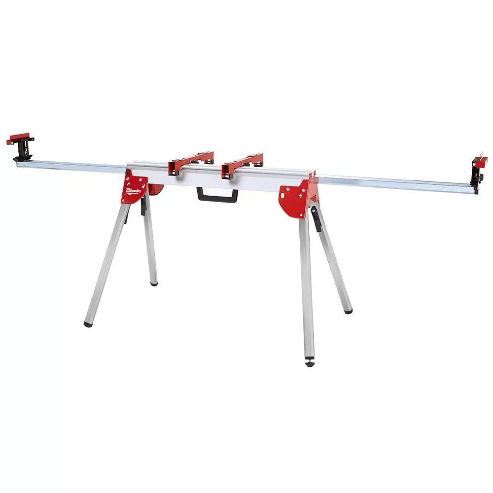 Milwaukee 2734-21-48-08-0551 M18 FUEL 18V Lithium-Ion Brushless Cordless 10 in. Dual Bevel Sliding Compound Miter Saw Kit with Miter Saw Stand