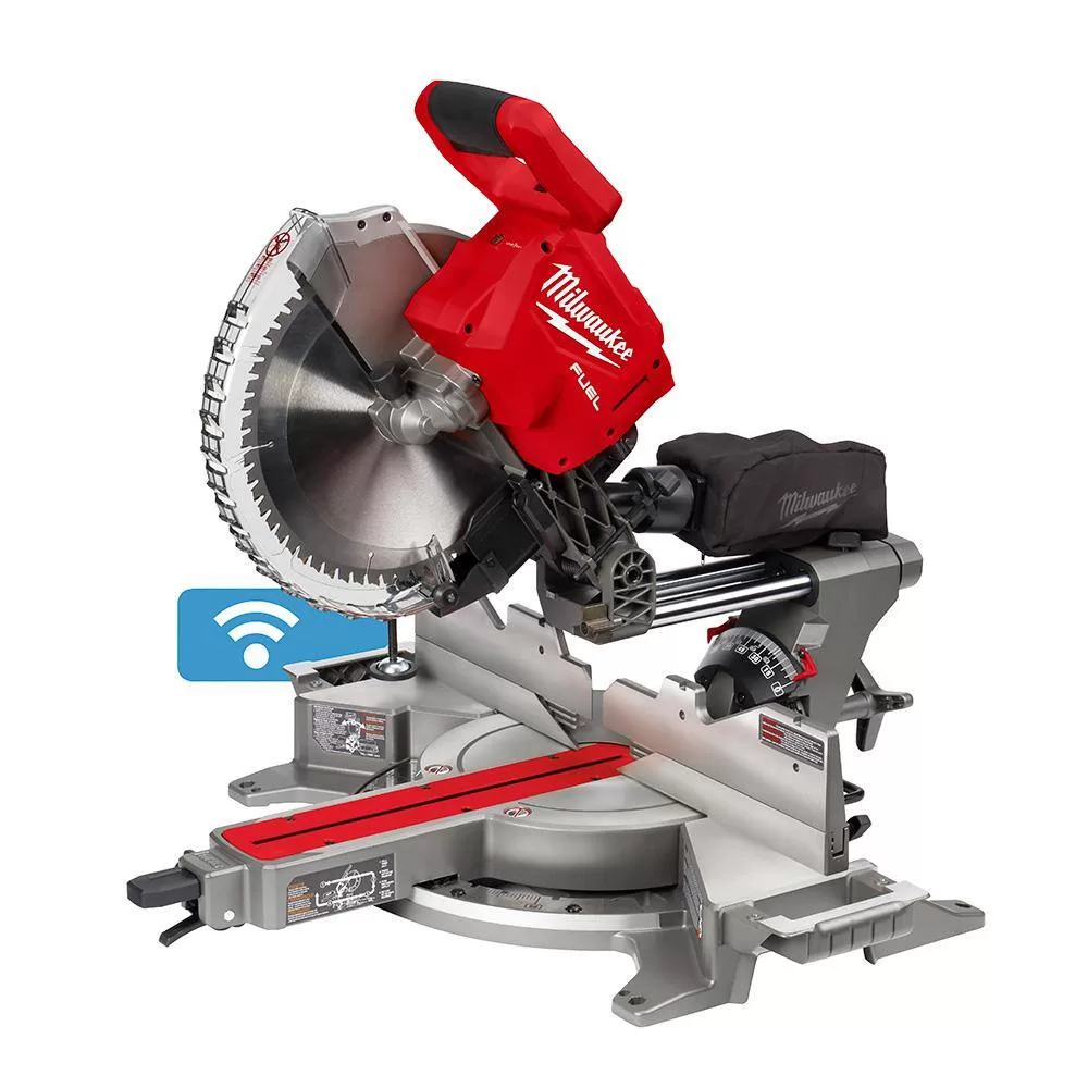 Milwaukee 2739-20 M18 FUEL 18V Lithium-Ion Brushless Cordless 12 in. Dual Bevel Sliding Compound Miter Saw (Tool-Only)