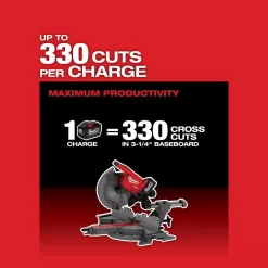 Milwaukee 2739-20 M18 FUEL 18V Lithium-Ion Brushless Cordless 12 in. Dual Bevel Sliding Compound Miter Saw (Tool-Only)