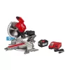 Milwaukee 2739-21HD M18 FUEL 18V Lithium-Ion Brushless Cordless 12 in. Dual Bevel Sliding Compound Miter Saw Kit with One 12.0Ah Battery