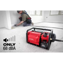 Milwaukee M18 FUEL 18-Volt Lithium-Ion Brushless 2 Gal. Electric Compact Quiet Compressor and Performance Safety Glasses w/ Gasket