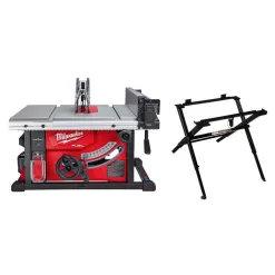 Milwaukee 2736-21HD-48-08-0561 M18 FUEL ONE-KEY 18-Volt Lithium-Ion Brushless Cordless 8-1/4 in. Table Saw Kit with (1) 12.0Ah Battery and Stand