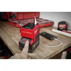 Milwaukee 2846-20-48-11-1862 M18 18-Volt Lithium-Ion 175-Watt Powered Compact Inverter for M18 Batteries with (2) M18 HIGH OUTPUT 6.0 Ah Batteries