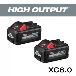 Milwaukee 2846-20-48-11-1862 M18 18-Volt Lithium-Ion 175-Watt Powered Compact Inverter for M18 Batteries with (2) M18 HIGH OUTPUT 6.0 Ah Batteries