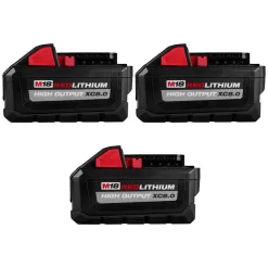 Milwaukee 48-11-1880-48-11-1880-48-11-1880 M18 18-Volt Lithium-Ion High Output XC 8.0 Ah Battery (3-Pack)