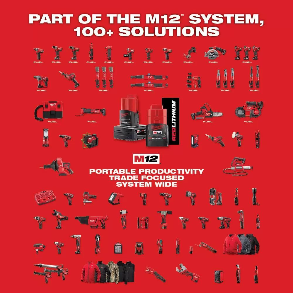 Milwaukee 48-11-2430X6 M12 12-Volt Lithium-Ion Compact Battery Pack 3.0Ah (6-Pack)