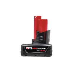 Milwaukee 48-11-2460X4 M12 12-Volt Lithium-Ion XC Extended Capacity Battery Pack 6.0Ah (4-Pack)