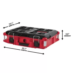 Milwaukee 1/2 in. Drive SAE/Metric Ratchet and Socket Mechanics Tool Set (47-Piece) with PACKOUT 22 in. Tool Box