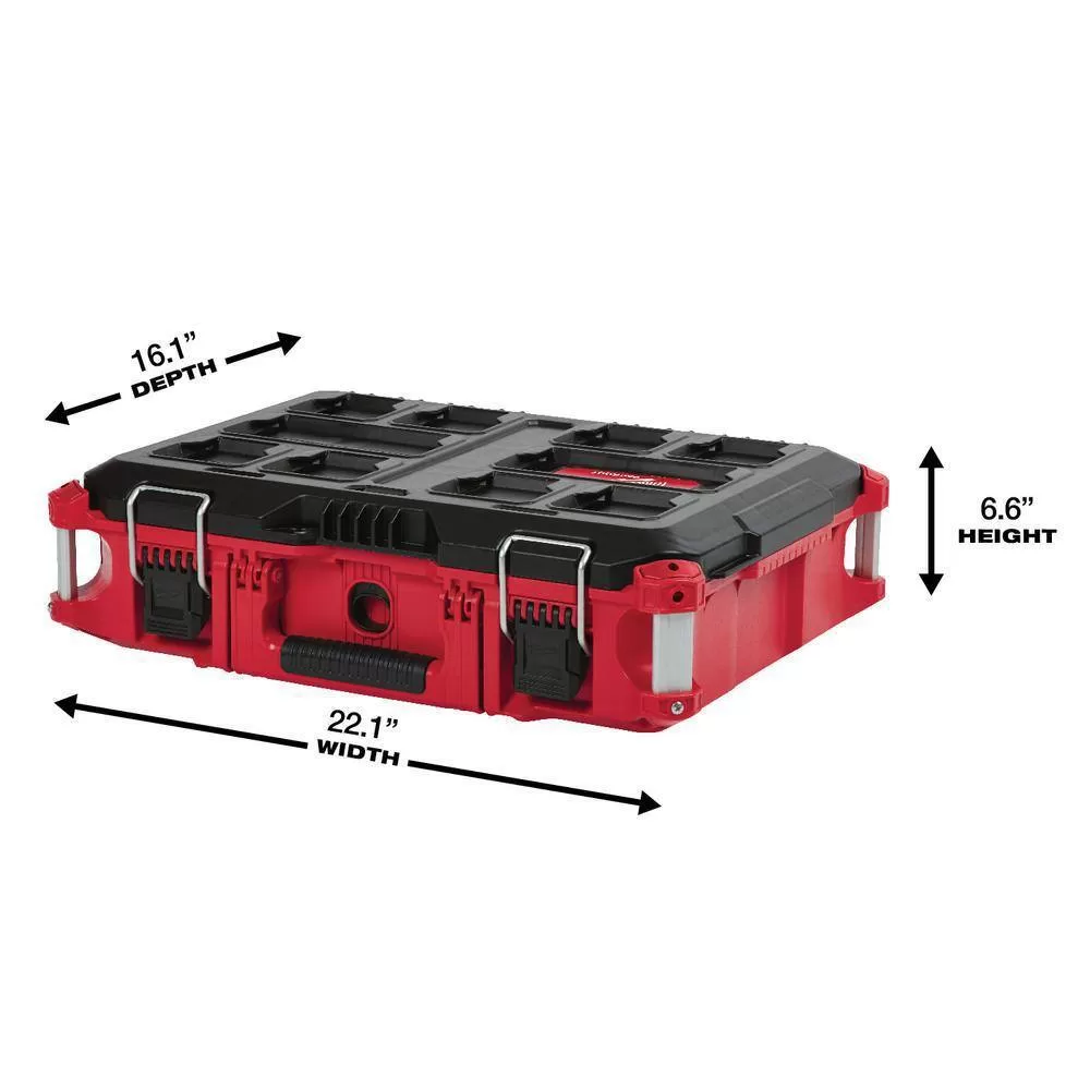Milwaukee 1/2 in. Drive SAE/Metric Ratchet and Socket Mechanics Tool Set (47-Piece) with PACKOUT 22 in. Tool Box