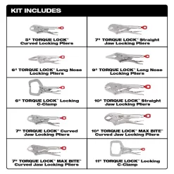 Milwaukee 3/8 in. and 1/4 in. Drive SAE/Metric Ratchet and Socket Mechanics Tool Set with PACKOUT Case and Pliers Set (116-Piece)