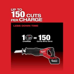 Milwaukee 2722-20-2737-20 M18 FUEL 18V Lithium-Ion Brushless Cordless Super SAWZALL Orbital Reciprocating Saw w/FUEL Jigsaw