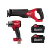 Milwaukee M18 FUEL GEN-2 18V Lithium-Ion Brushless Cordless SAWZALL Reciprocating Saw w/M18 1/2 in. Impact Wrench