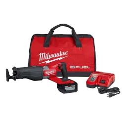 Milwaukee 2722-21HD M18 FUEL 18V Lithium-Ion Brushless Cordless SUPER SAWZALL Orbital Reciprocating Saw Kit w/(1) 12.0 Ah Battery