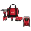 Milwaukee 2550-22-2475-20 M12 12-Volt Lithium-Ion Cordless Rivet Tool Kit W/M12 Compact Inflator