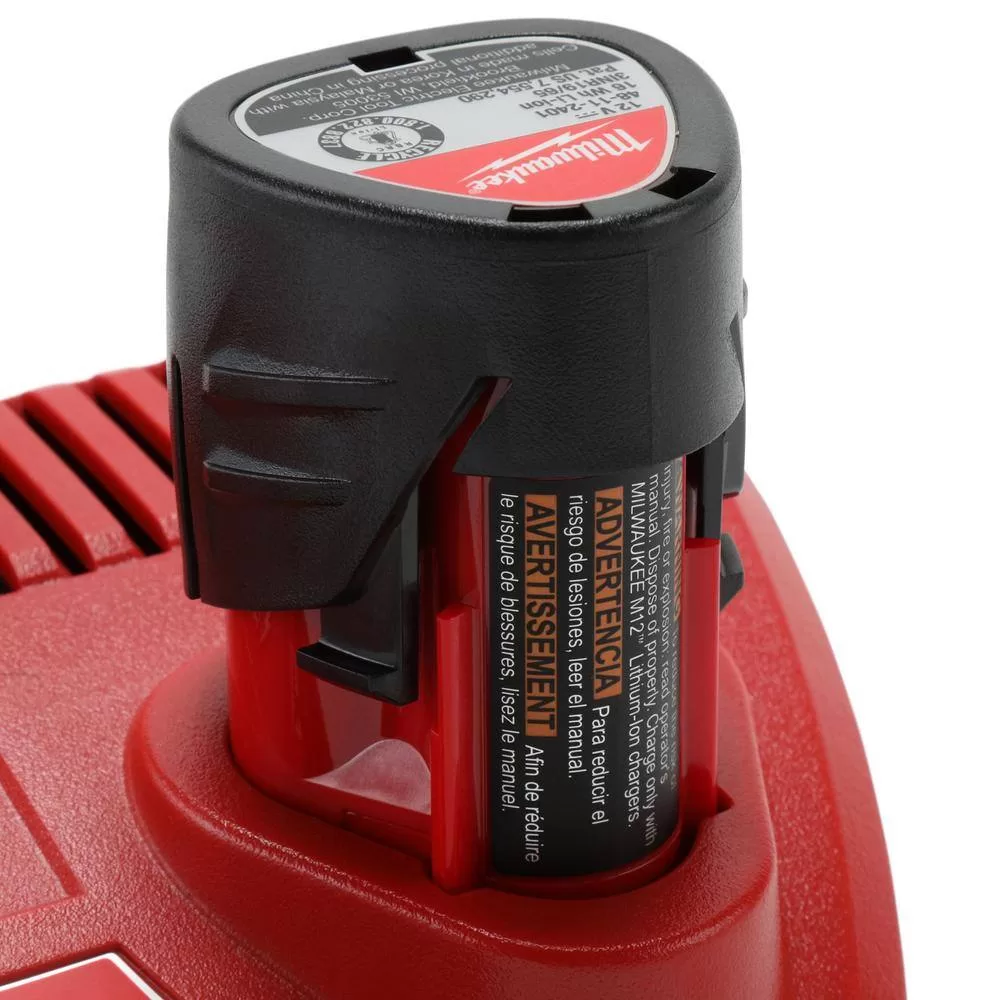 Milwaukee 2550-22-2475-20 M12 12-Volt Lithium-Ion Cordless Rivet Tool Kit W/M12 Compact Inflator