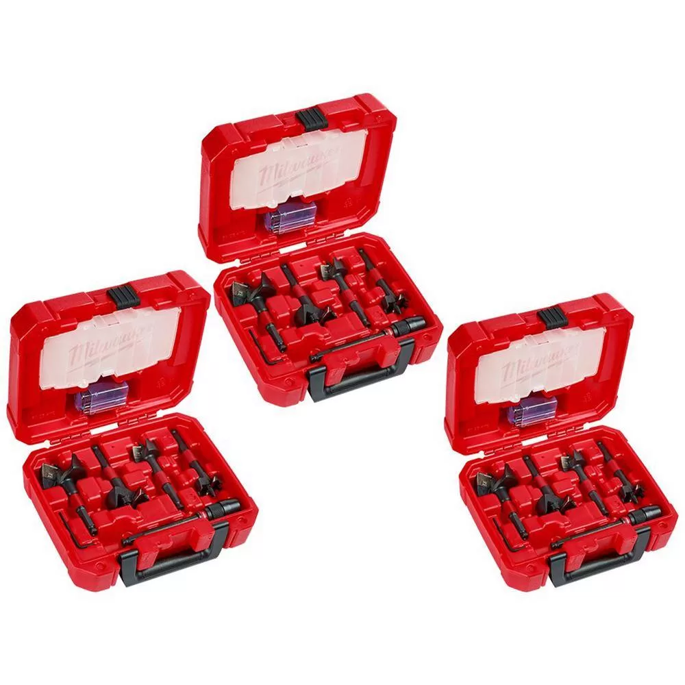 Milwaukee 49-22-5100-49-22-5100-49-22-5100 SWITCHBLADE Plumbers Selfeed Bits Set (15-Piece)