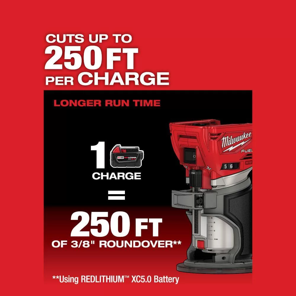 Milwaukee M18 FUEL 18-Volt Lithium-Ion Brushless Cordless Compact Router, Jigsaw and Belt Sander