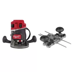 Milwaukee M18 FUEL 18V Lithium-Ion Cordless Brushless 1/2 in. Router (Tool-Only) with Track Adapter