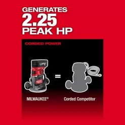 Milwaukee M18 FUEL 18-Volt Lithium-Ion Cordless Brushless 1/2 in. Router Plunge Base Kit with 1/2 in. Track Adapter