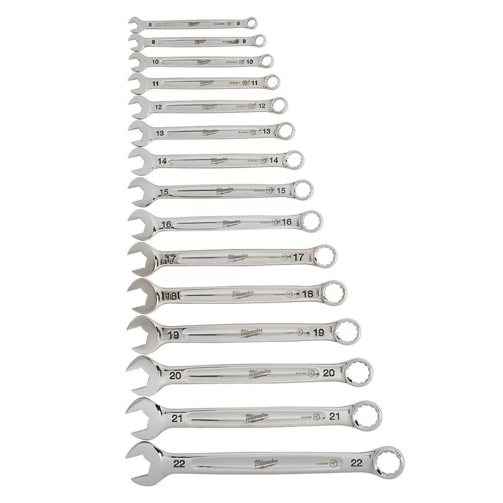 Milwaukee Combination SAE and Metric Wrench Set with 3/8 in. Drive SAE/Metric Ratchet and Socket Mechanics Tool Set (86-Piece)