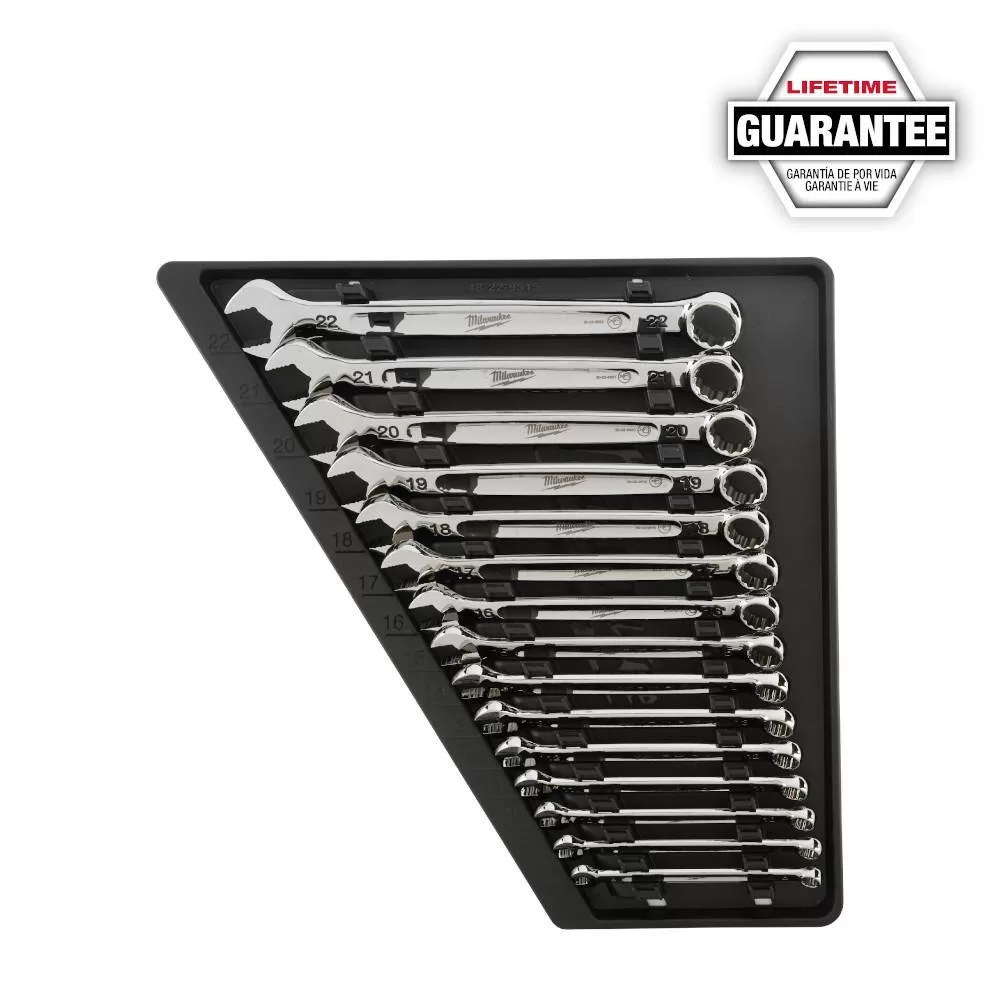 Milwaukee Combination SAE and Metric Wrench Set with 3/8 in. Drive SAE/Metric Ratchet and Socket Mechanics Tool Set (86-Piece)