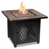 Endless Summer GAD1429SP 30 in. W Steel Frame Slate Tile Mantel LP Gas Fire Pit with Electronic Ignition and Lava Rock