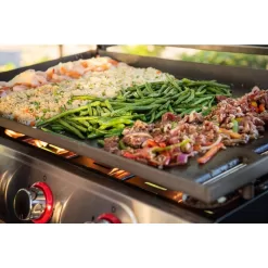 Nexgrill 720-1058 Daytona 4-Burner Propane Gas Grill 36 in. Flat Top Griddle in Black with Stainless Steel Lid