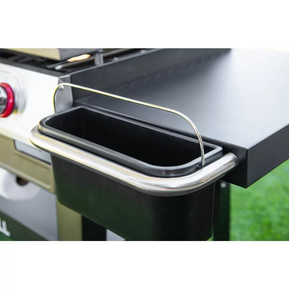 Nexgrill 720-1058 Daytona 4-Burner Propane Gas Grill 36 in. Flat Top Griddle in Black with Stainless Steel Lid