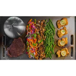 Nexgrill 720-1058 Daytona 4-Burner Propane Gas Grill 36 in. Flat Top Griddle in Black with Stainless Steel Lid
