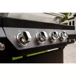 Nexgrill 720-0925PG 4-Burner Propane Gas Grill in Black with Stainless Steel Main Lid