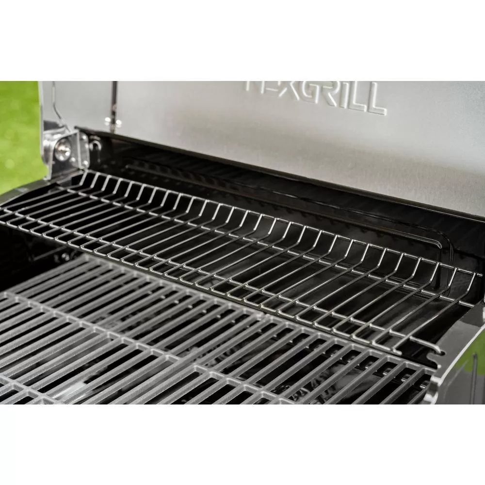 Nexgrill 720-0925PG 4-Burner Propane Gas Grill in Black with Stainless Steel Main Lid