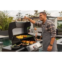 Nexgrill 720-1054 Neevo 720 Propane Gas Digital Smart Grill in Black with Stainless Steel Front Panel and Lid