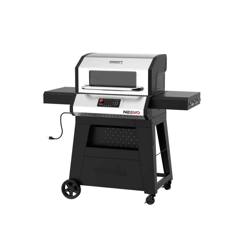 Nexgrill 720-1054 Neevo 720 Propane Gas Digital Smart Grill in Black with Stainless Steel Front Panel and Lid