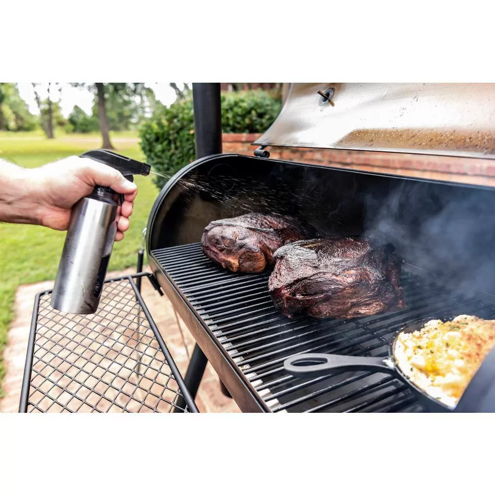 OKLAHOMA JOE'S 15202031 Highland Offset Charcoal Smoker and Grill in Black with 900 sq. in. Cooking Space