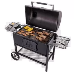 OKLAHOMA JOE'S 19302087 Judge Charcoal Smoker Grill in Black with 540 sq. in. Cooking Space