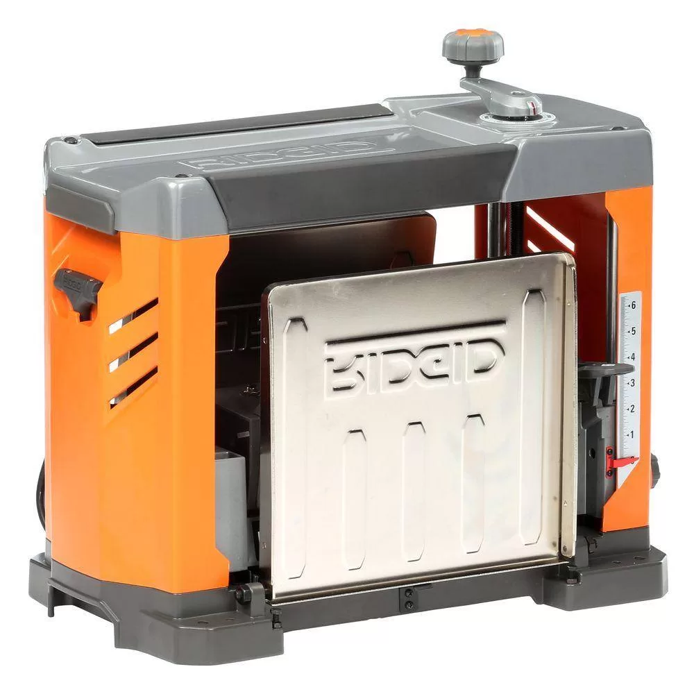 RIDGID 15 Amp Corded 13 in. Thickness Corded Planer with 13 in. Thickness Planer Replacement Blades (3-Pack)