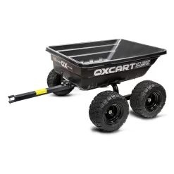 OXCART GTMZ208194POTR Stockman 15 cu. ft. - 17 cu. ft. Lift-Assist and Swivel ATV Dump Cart with ZTR-Grade OTR Tires