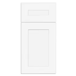Home Decorators Collection Newport Pacific White Plywood Shaker Assembled Sink Base Kitchen Cabinet Soft Close 36 in W x 24 in D x 34.5 in H