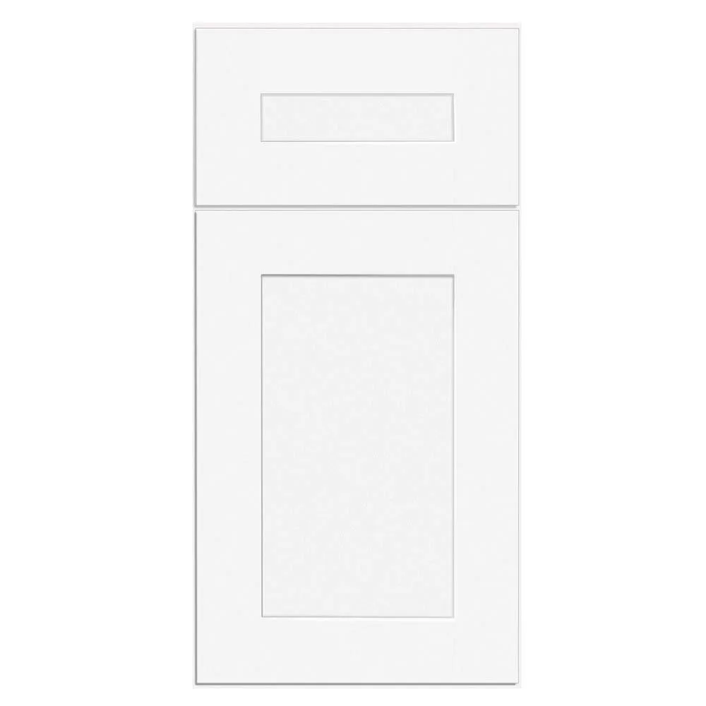 Home Decorators Collection Newport Pacific White Plywood Shaker Assembled Sink Base Kitchen Cabinet Soft Close 36 in W x 24 in D x 34.5 in H