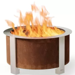 Breeo BR-X24P X Series 24 Smokeless Fire Pit in Corten Steel